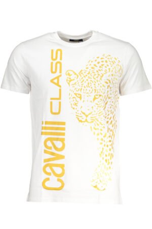 CAVALLI CLASS MEN'S SHORT SLEEVED T-SHIRT WHITE