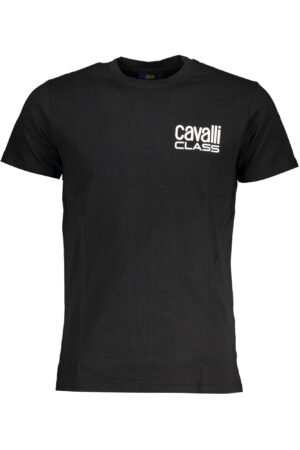 CAVALLI CLASS MEN'S SHORT SLEEVE T-SHIRT BLACK