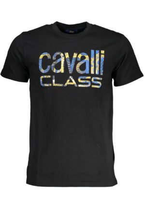CAVALLI CLASS MEN'S SHORT SLEEVE T-SHIRT BLACK
