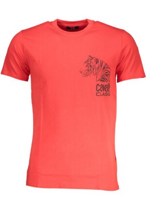 CAVALLI CLASS MEN'S SHORT SLEEVE T-SHIRT RED