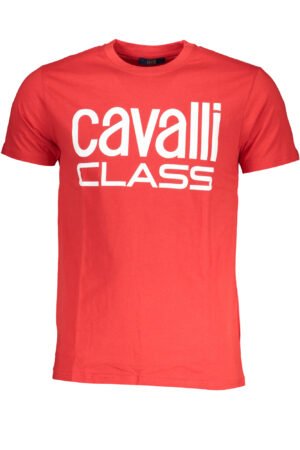 CAVALLI CLASS MEN'S SHORT SLEEVE T-SHIRT RED