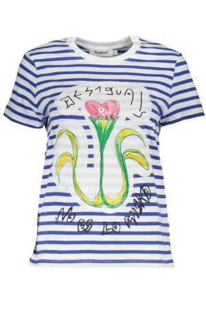 DESIGUAL BLUE WOMAN SHORT SLEEVE T-SHIRT