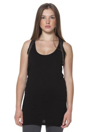 FRED PERRY WOMEN'S BLACK TANK