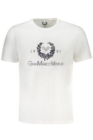 GIAN MARCO VENTURI MEN'S SHORT SLEEVED T-SHIRT WHITE