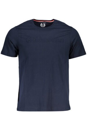GIAN MARCO VENTURI MEN'S SHORT SLEEVED T-SHIRT BLUE