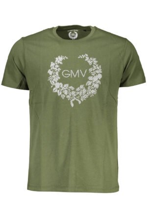 GIAN MARCO VENTURI MEN'S SHORT SLEEVED T-SHIRT GREEN