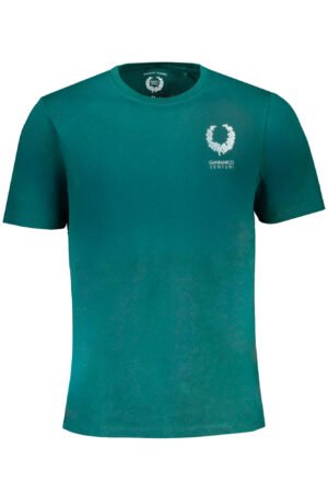 GIAN MARCO VENTURI GREEN MEN'S SHORT SLEEVED T-SHIRT