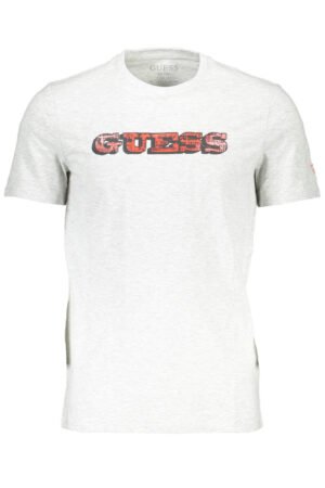 GUESS JEANS MEN'S SHORT SLEEVE T-SHIRT GRAY