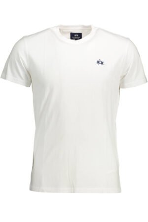 LA MARTINA WHITE MEN'S SHORT SLEEVE T-SHIRT