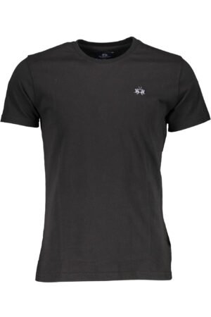 LA MARTINA MEN'S SHORT SLEEVE T-SHIRT BLACK