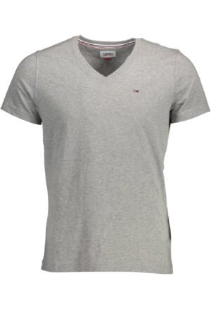 TOMMY HILFIGER MEN'S GRAY SHORT SLEEVE T-SHIRT
