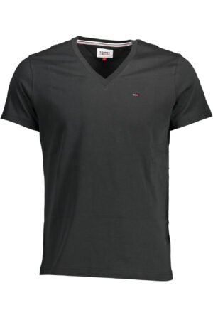 TOMMY HILFIGER MEN'S SHORT SLEEVE T-SHIRT BLACK