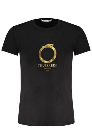 TRUSSARDI MEN'S SHORT SLEEVE T-SHIRT BLACK